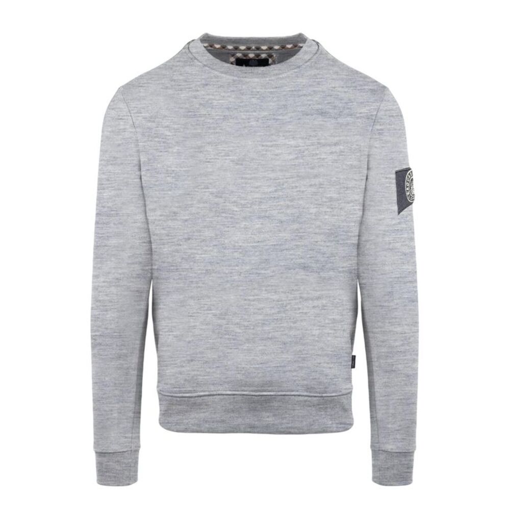 Aquascutum Mens Patch Sweatshirt / Gray